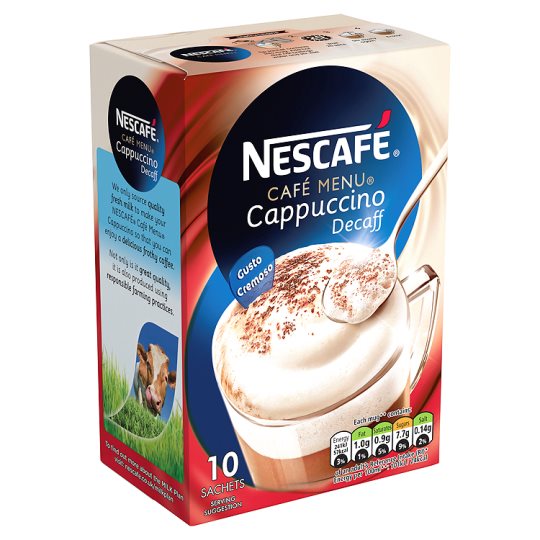 Nescafe Decaffeinated Cappuccino 10 Sachet 150G