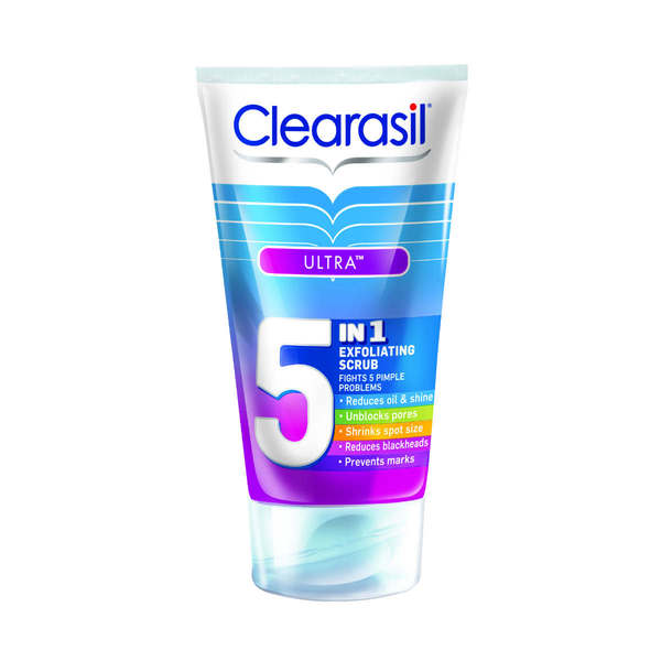 clearasil exfoliating scrub