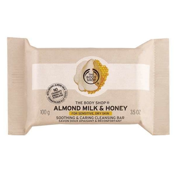The Body Shop Almond Milk & Honey Soothing & Caring Cleansing Bar 100 G in bd