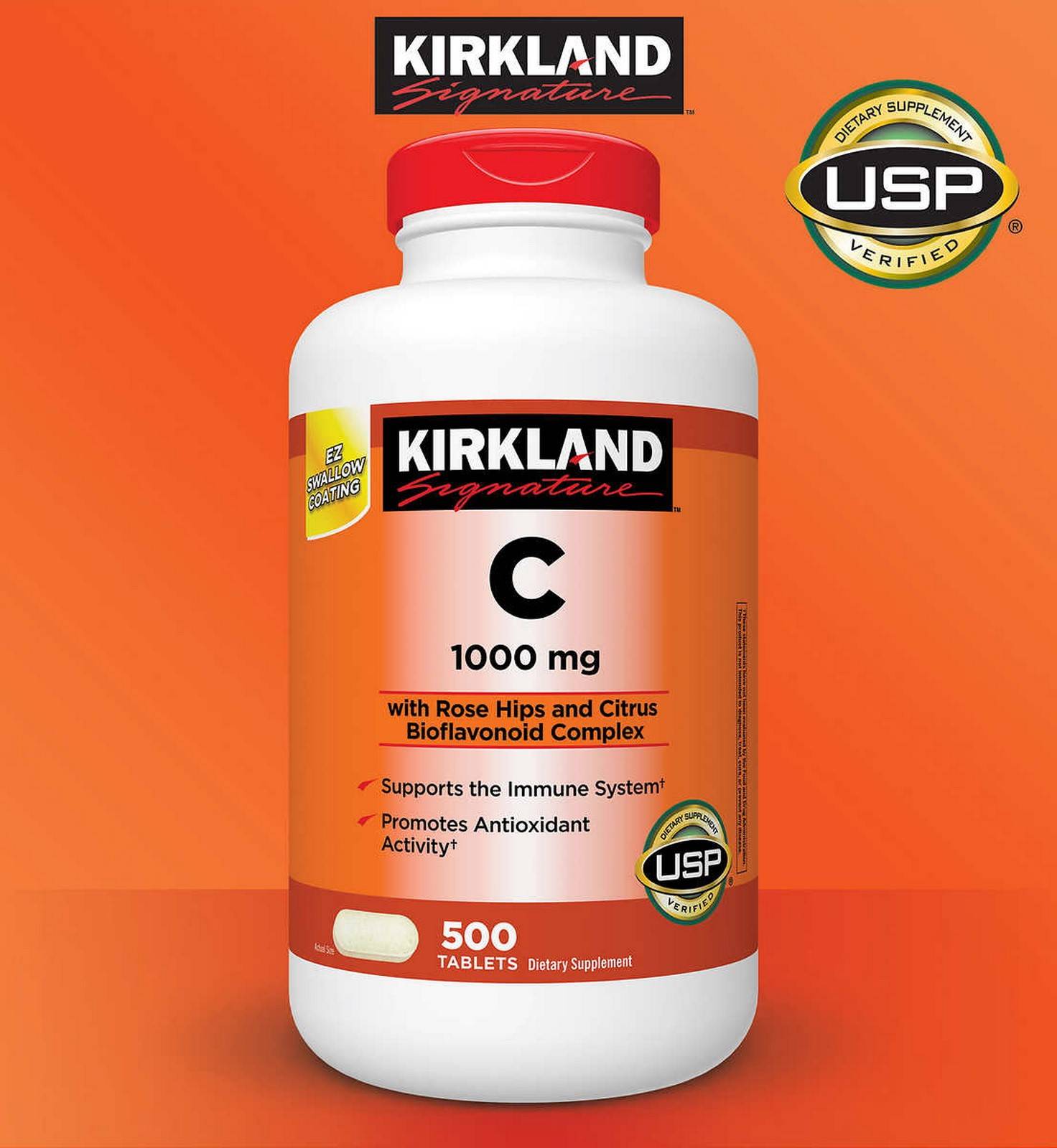 Kirkland Signature Vitamin C 1000mg 500 Tablets Uk Direct